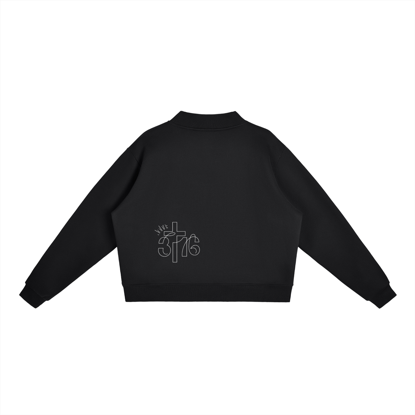 CROSSWLK // John 3:16 Mock Neck crew