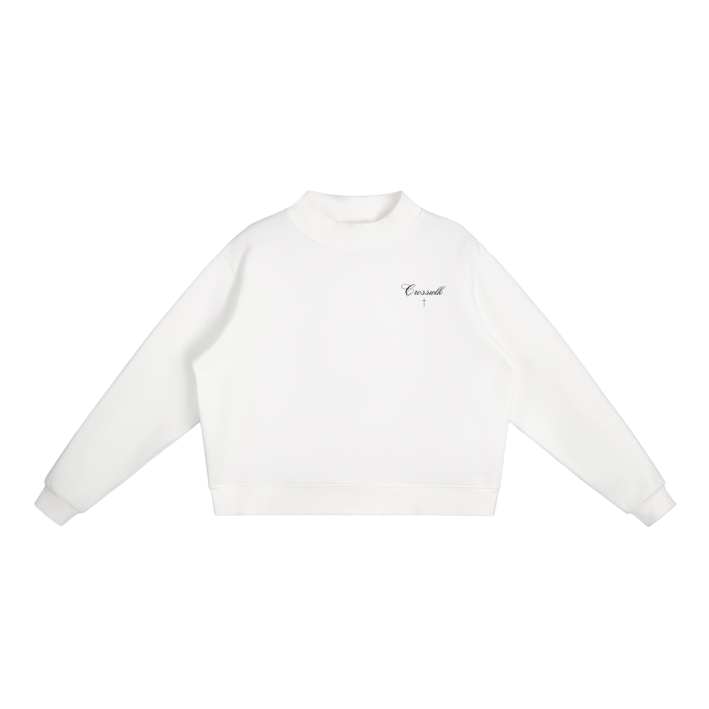 CROSSWLK // Essential Mock-Neck Crew Sweatshirt (Matching set)