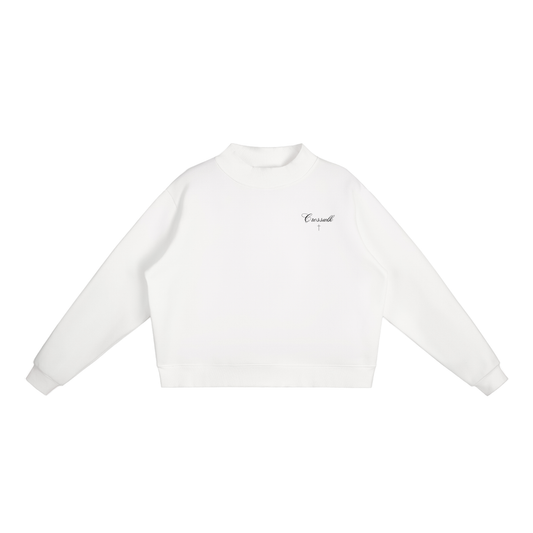 CROSSWLK // Essential Mock-Neck Crew Sweatshirt (Matching set)