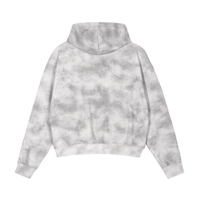 CROSSWLK // Dirty Washed Zip-up Fleece Hoodie (Matching set)