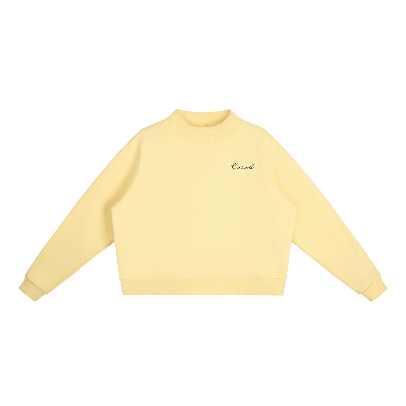 CROSSWLK // Essential Mock-Neck Crew Sweatshirt (Matching set)