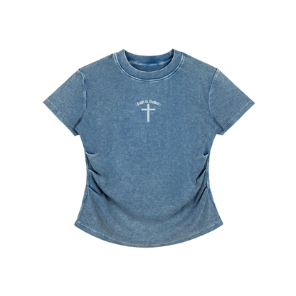 CROSSWLK // Faith in Motion Women's Bodycon T-shirt