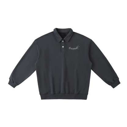 (PREMIUM) CROSSWLK // Essential Polo Sweatshirt