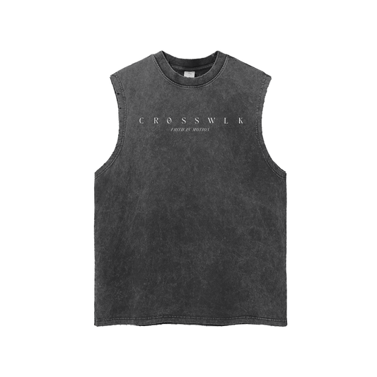 CROSSWLK // Essential Snow Washed Tank