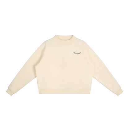 CROSSWLK // Essential Mock-Neck Crew Sweatshirt (Matching set)