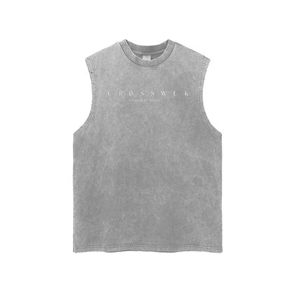 CROSSWLK // Essential Snow Washed Tank