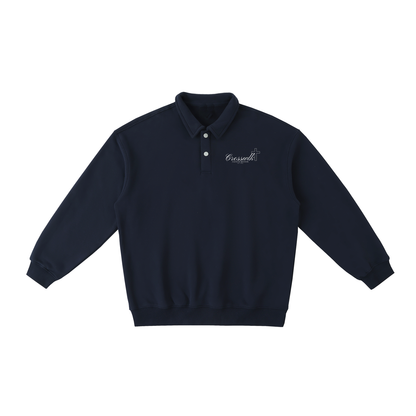 (PREMIUM) CROSSWLK // Essential Polo Sweatshirt