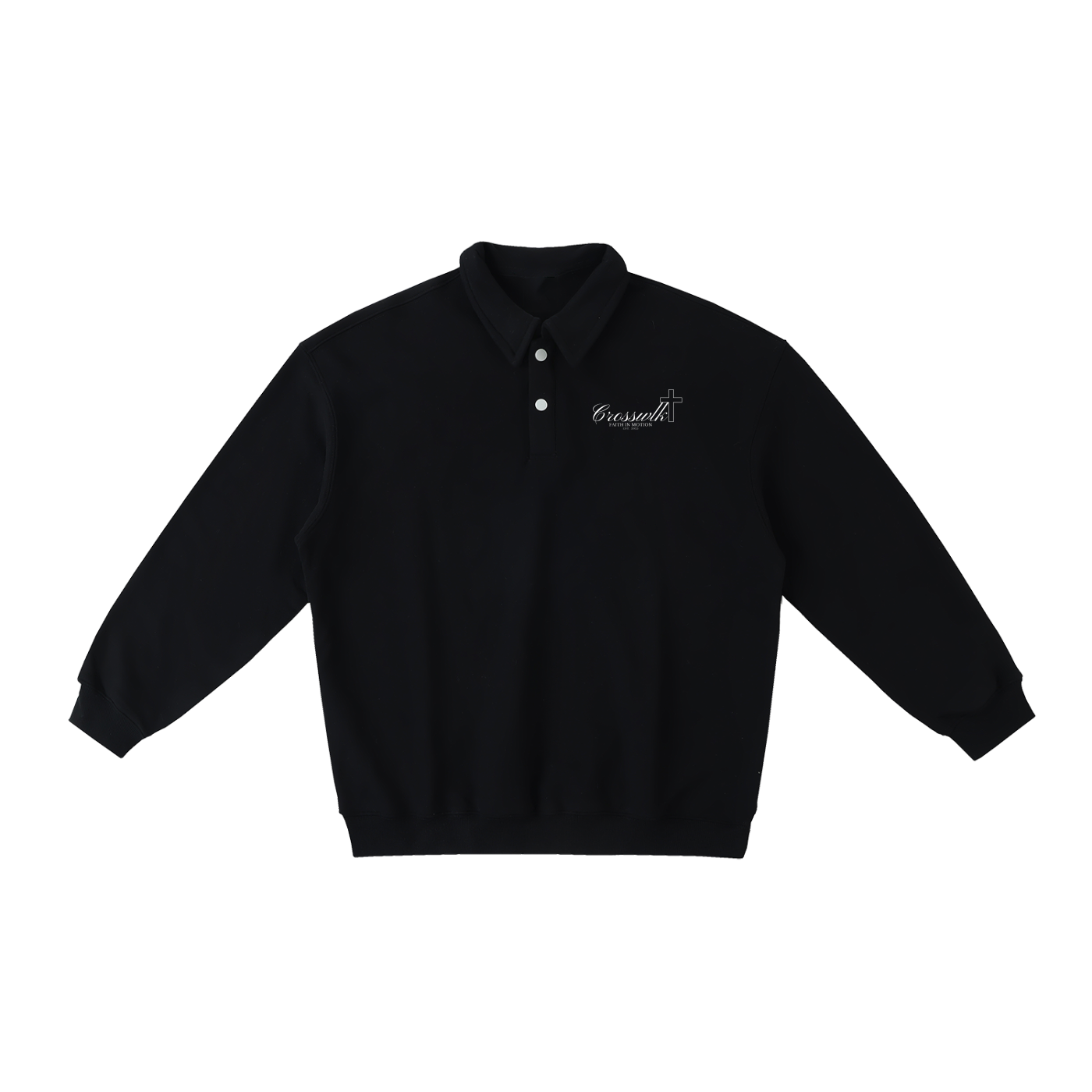 (PREMIUM) CROSSWLK // Essential Polo Sweatshirt