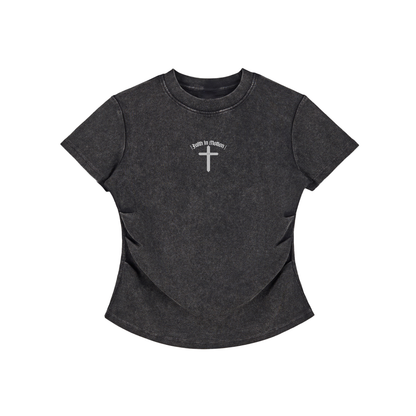 CROSSWLK // Faith in Motion Women's Bodycon T-shirt