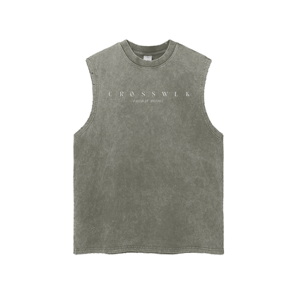 CROSSWLK // Essential Snow Washed Tank