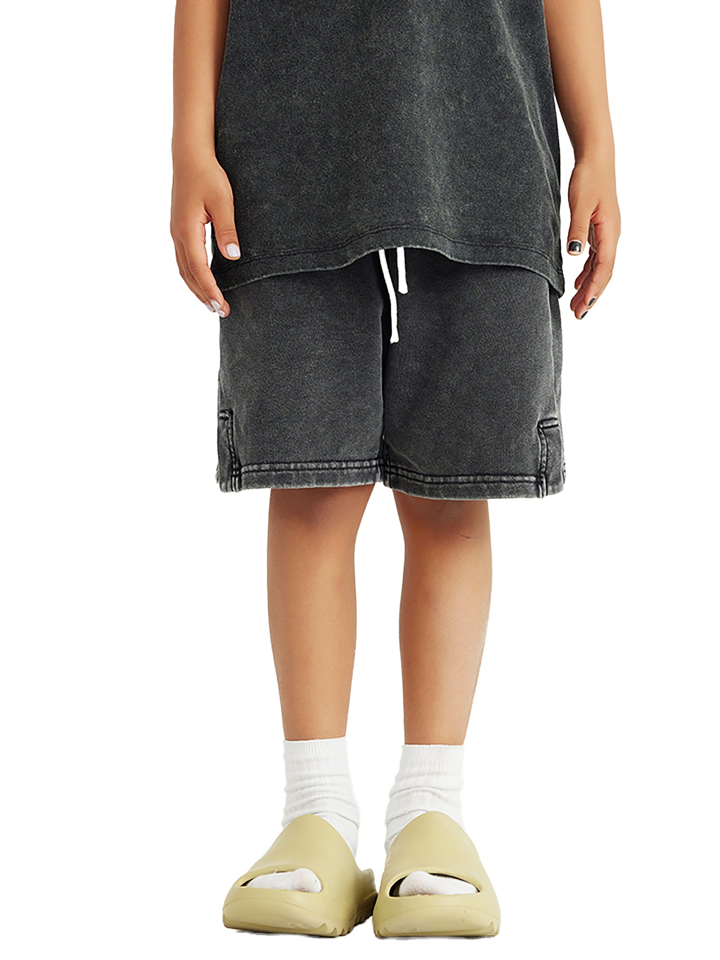 CROSSWLK // Snow Washed Kids Shorts
