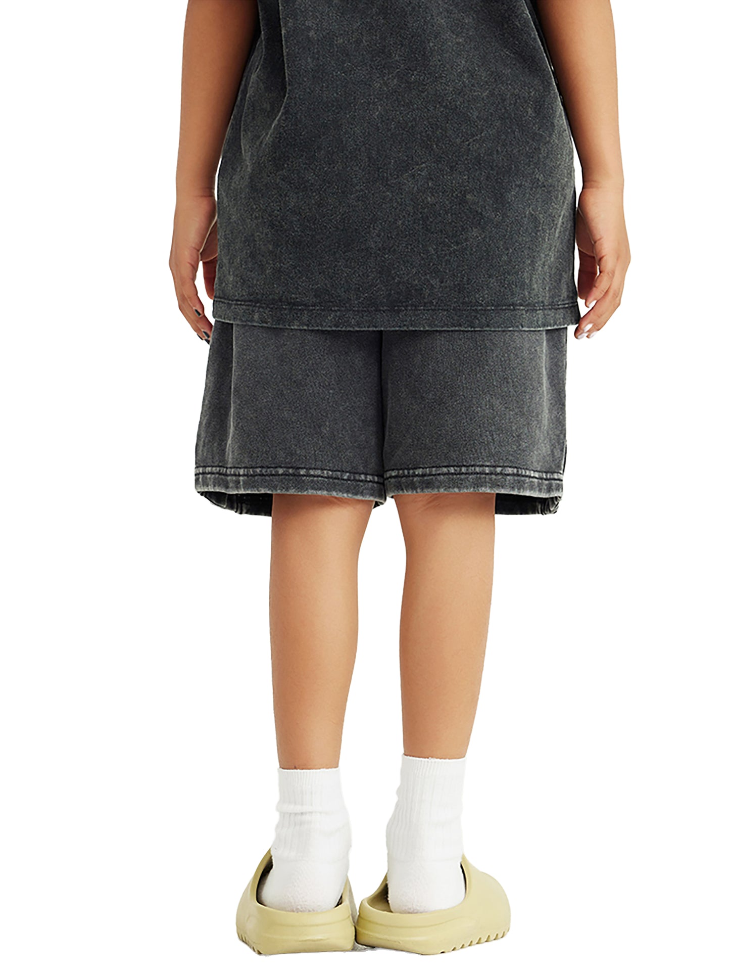 CROSSWLK // Snow Washed Kids Shorts