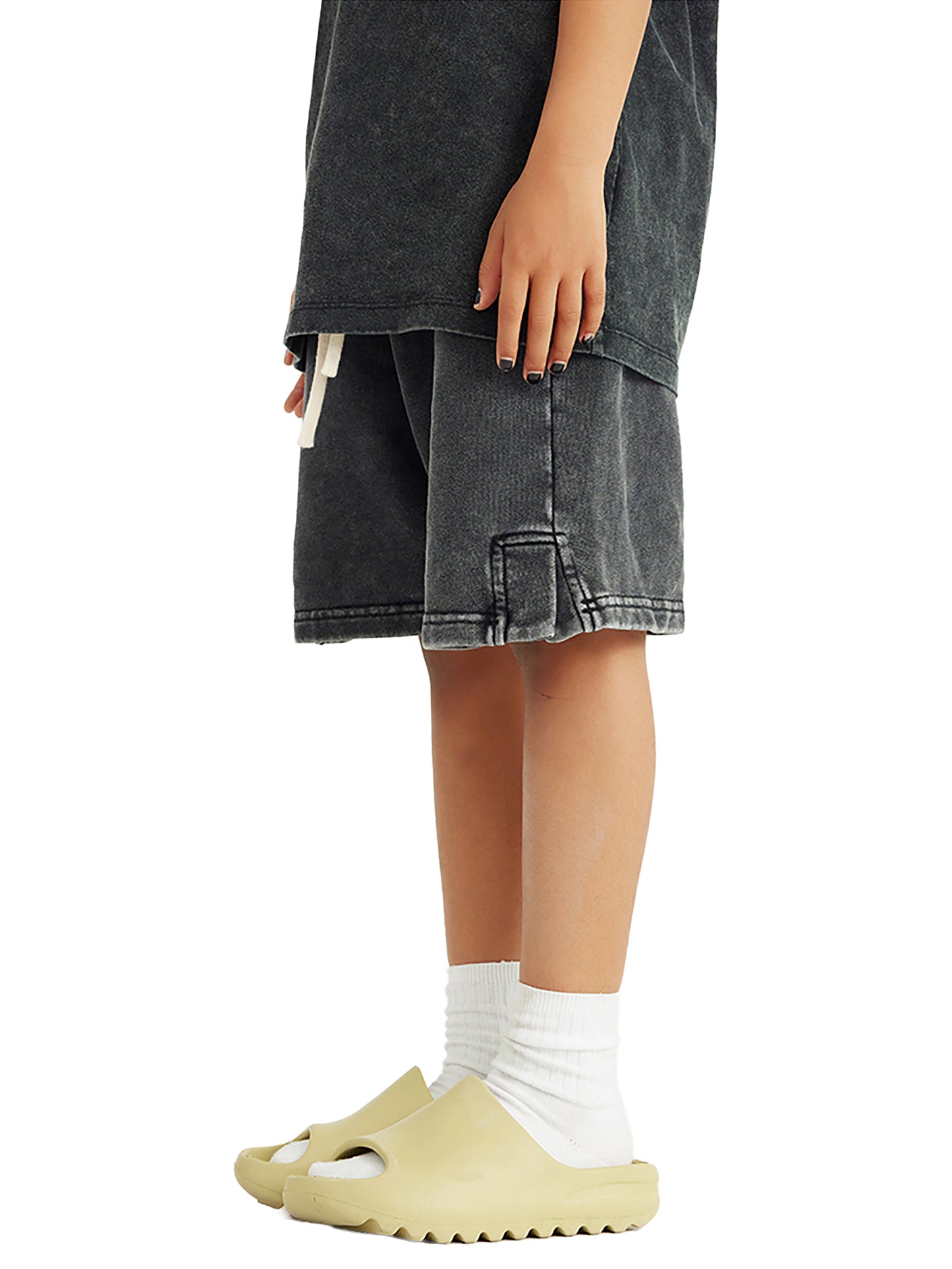 CROSSWLK // Snow Washed Kids Shorts