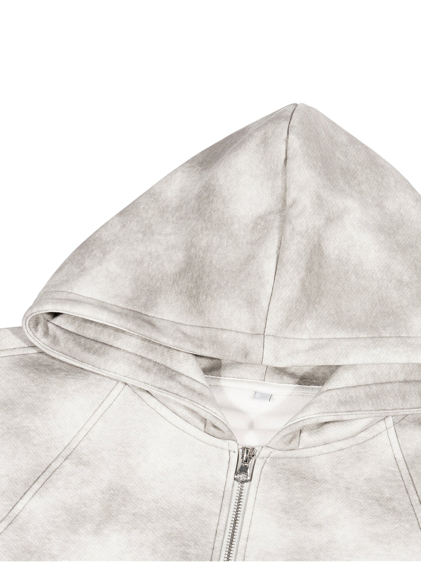 CROSSWLK // Dirty Washed Zip-up Fleece Hoodie (Matching set)