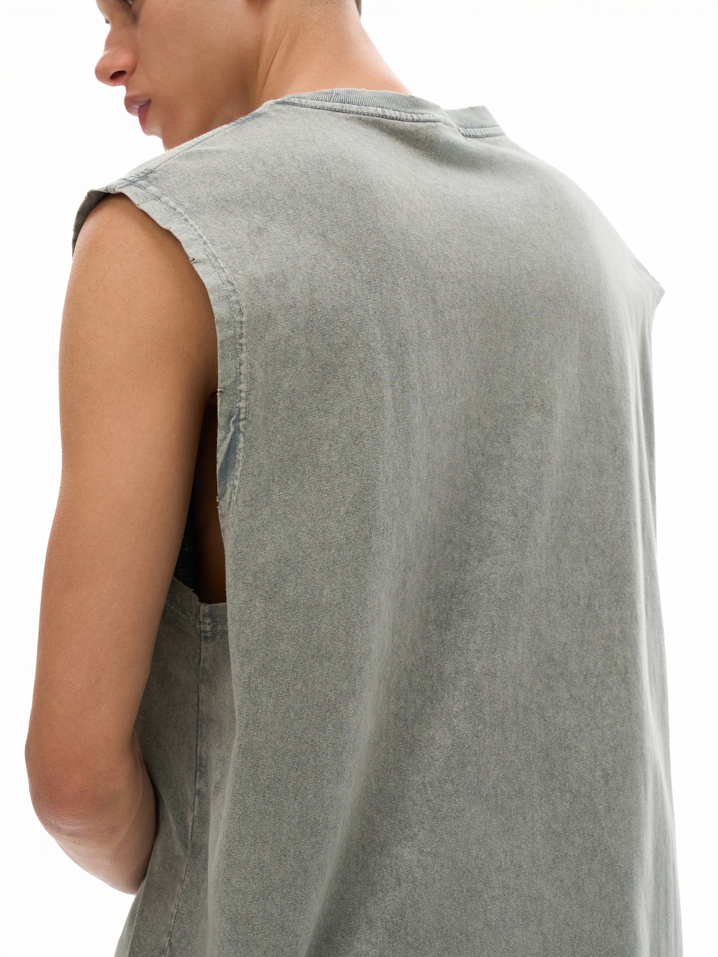 CROSSWLK // Essential Snow Washed Tank