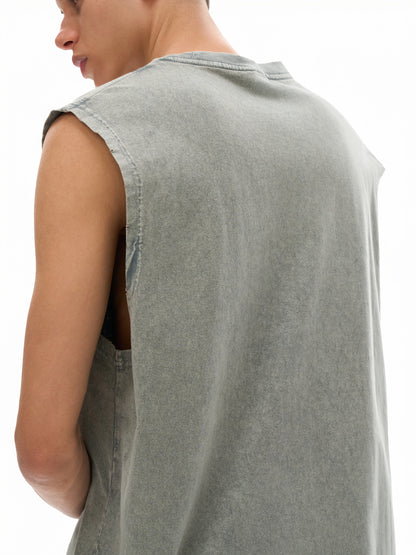 CROSSWLK // Essential Snow Washed Tank