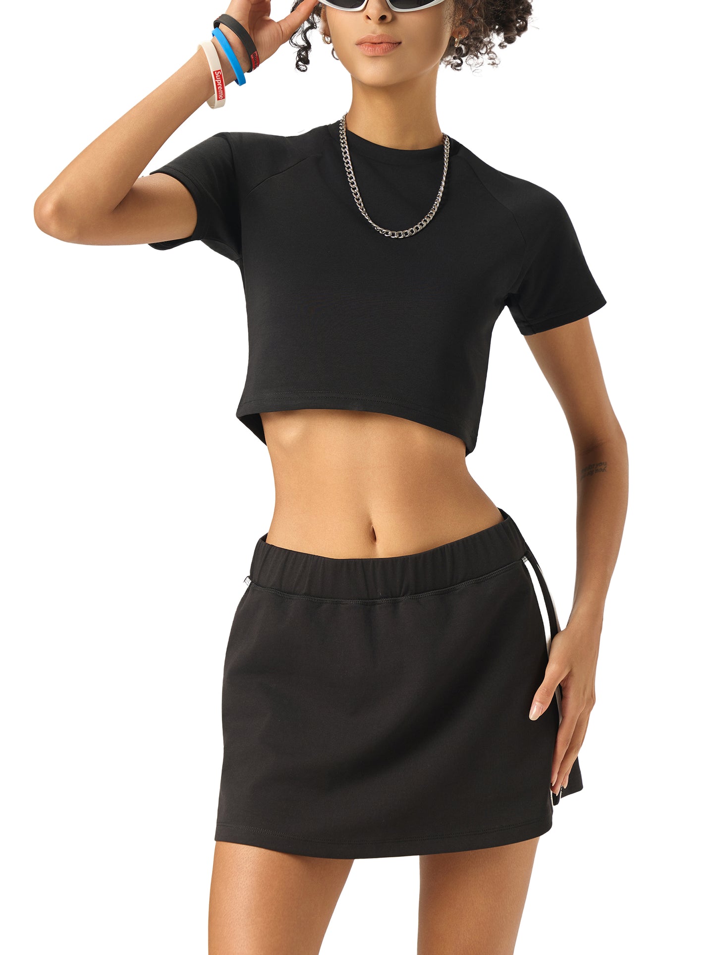 Taped Cooling Performance Crop Top