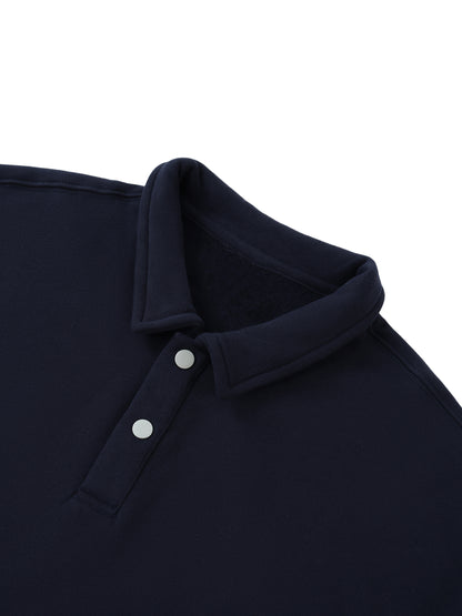 (PREMIUM) CROSSWLK // Essential Polo Sweatshirt