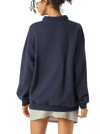 (PREMIUM) CROSSWLK // Essential Polo Sweatshirt
