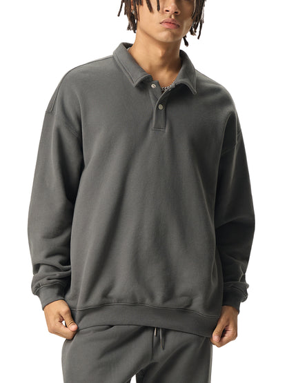 (PREMIUM) CROSSWLK // Essential Polo Sweatshirt