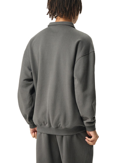 (PREMIUM) CROSSWLK // Essential Polo Sweatshirt