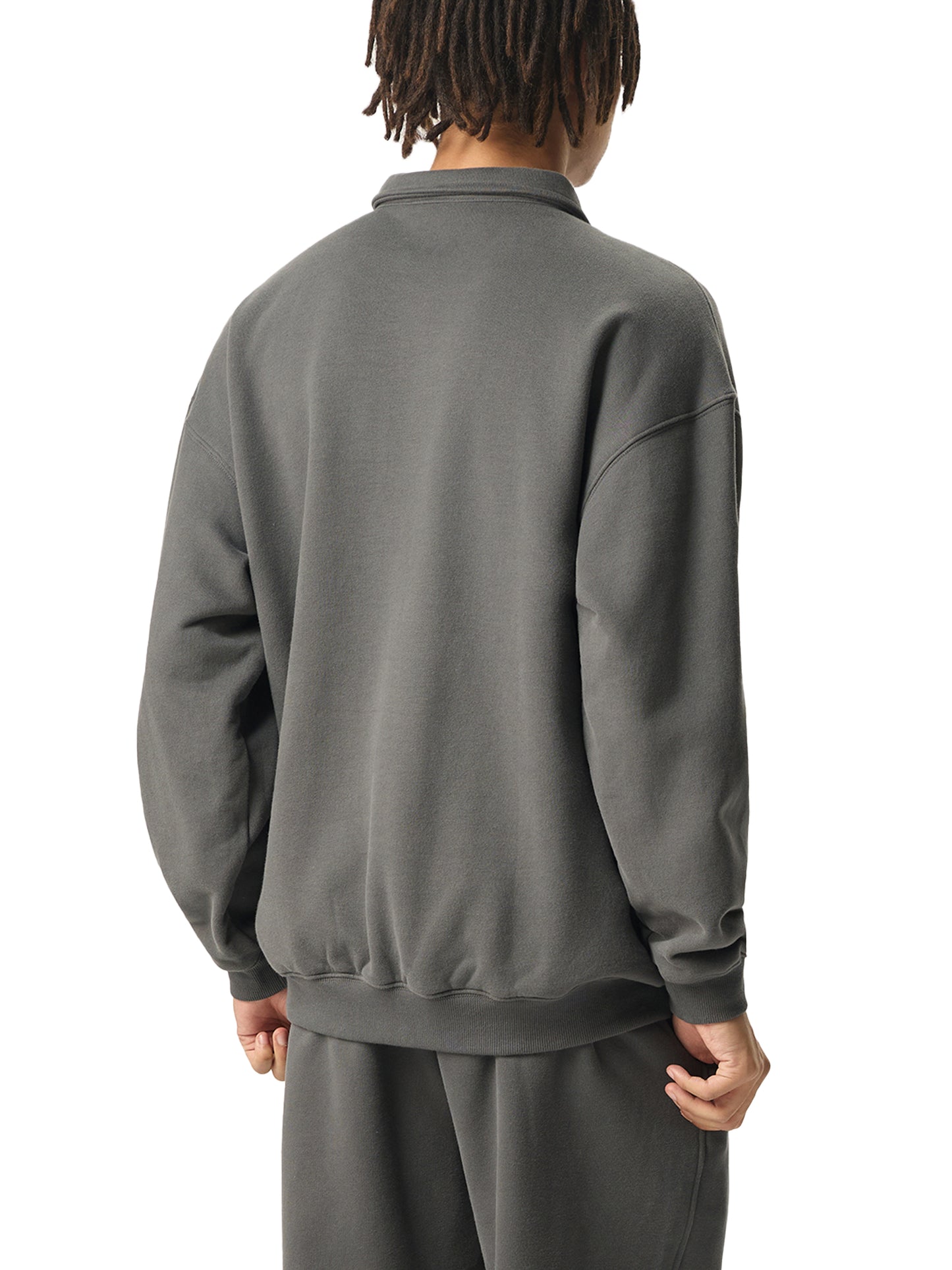 (PREMIUM) CROSSWLK // Essential Polo Sweatshirt